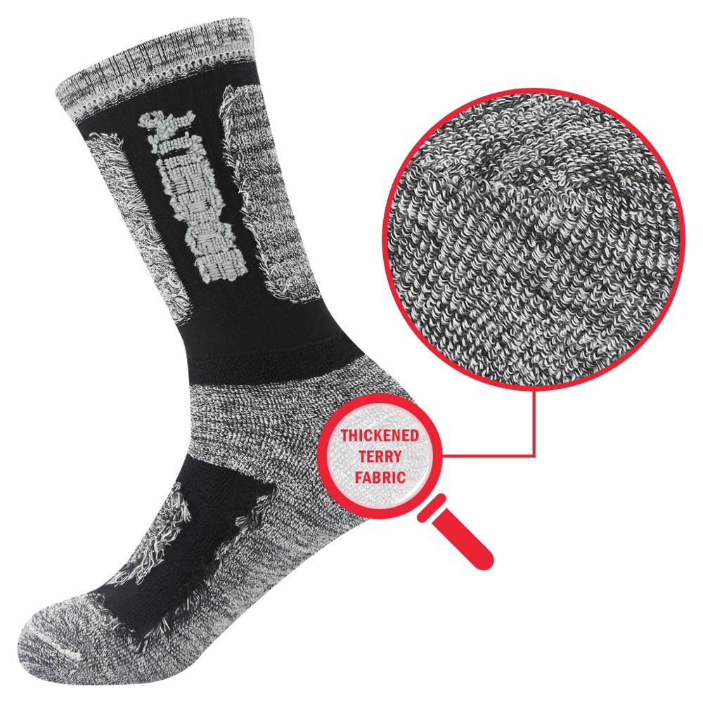 Breathable Cotton Cushioned Crew  Thermal Socks 5 Pairs - layztactical