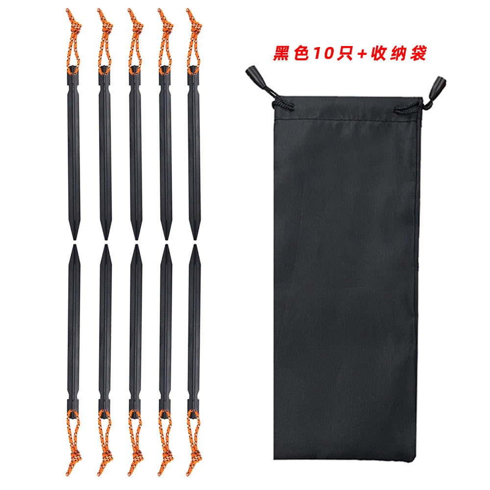 10Pcs Aluminum Alloy Tent Pegs