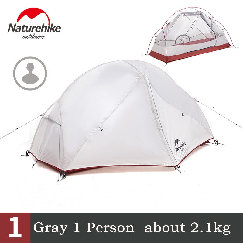 People Waterproof Double Layer Tent Aluminum Rod Ultralight