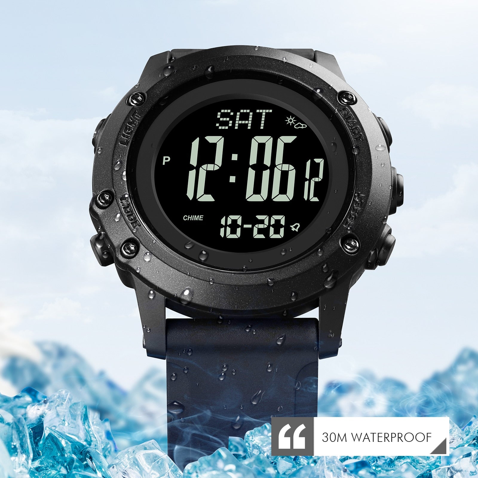 Digital Watch Compass  Waterproof - layztactical
